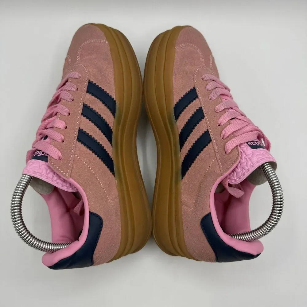 Adidas Originals Gazelle Bold Pink Suede Platform Sneakers Women Size 7.5